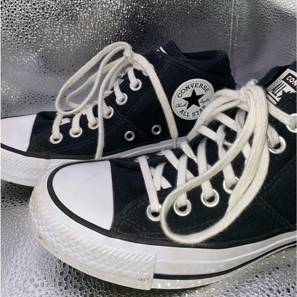 Chuck Taylor Black Converse Mid Padded Ankle - Picture 3 of 5